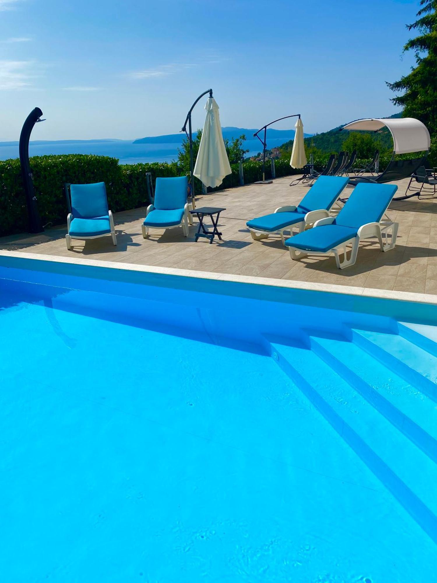 Luxury Villa Eternity - Marvelous Sea View - Box Spring Beds - Opatija-Poljane מראה חיצוני תמונה