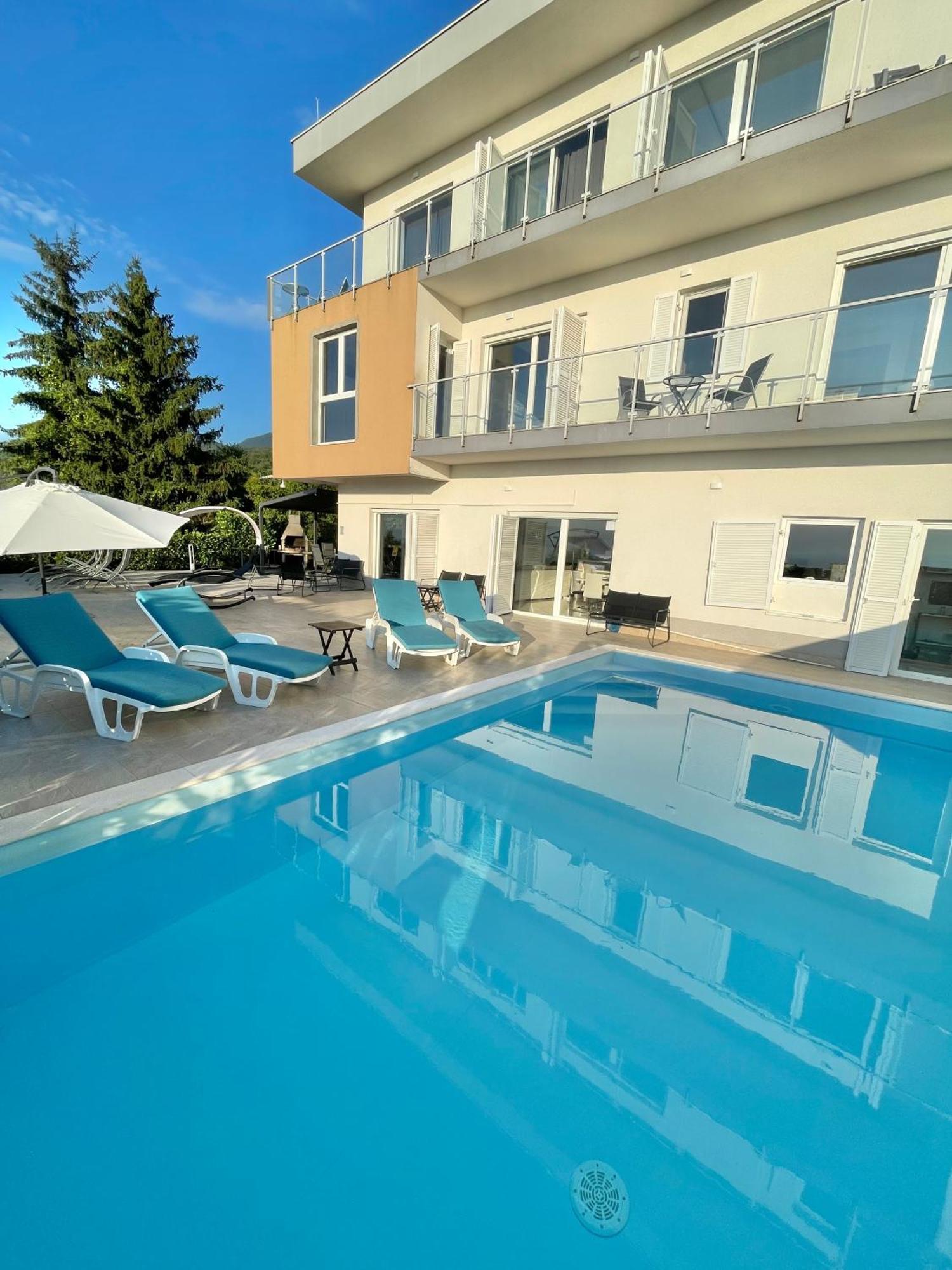 Luxury Villa Eternity - Marvelous Sea View - Box Spring Beds - Opatija-Poljane מראה חיצוני תמונה