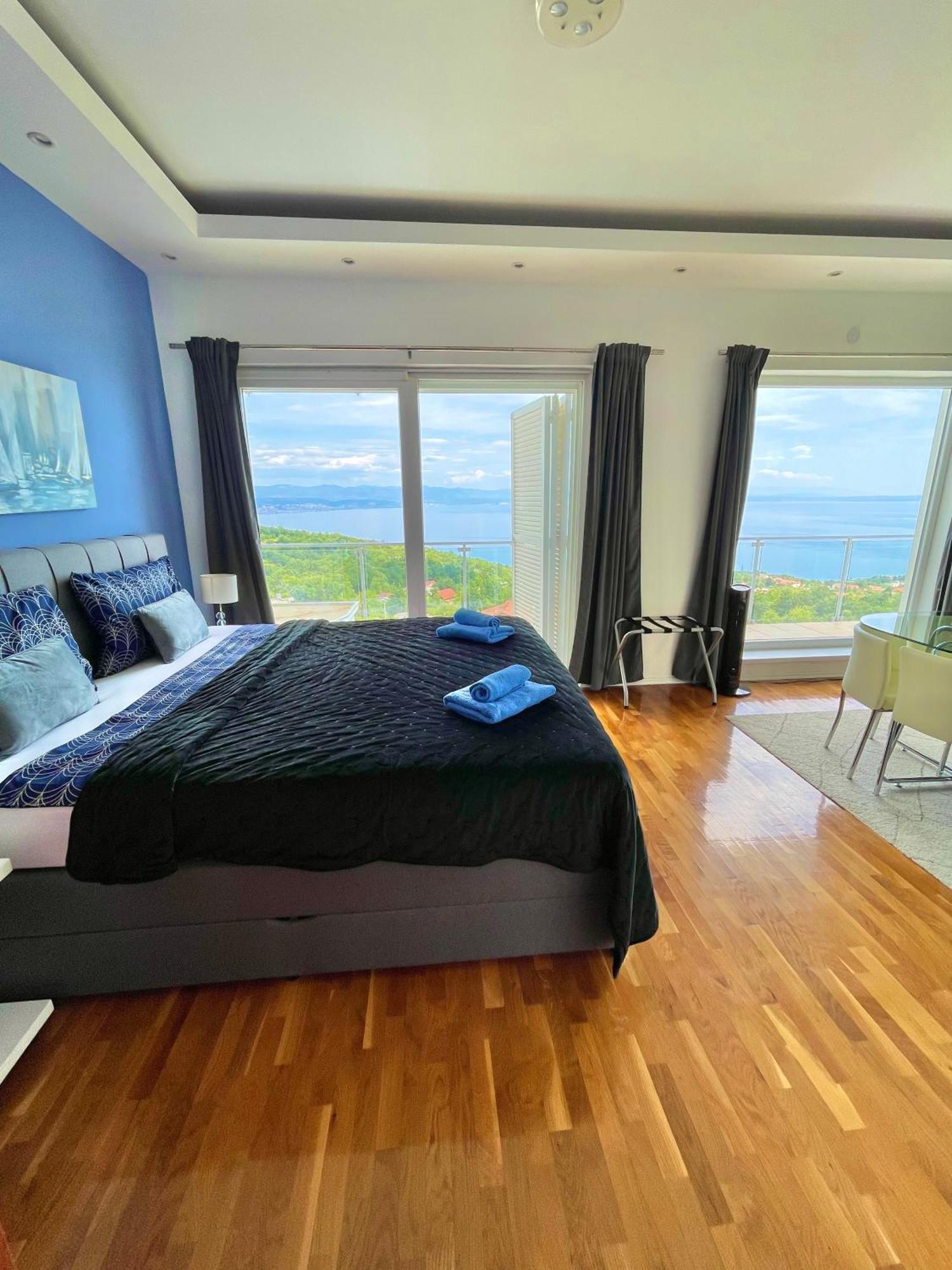 Luxury Villa Eternity - Marvelous Sea View - Box Spring Beds - Opatija-Poljane מראה חיצוני תמונה