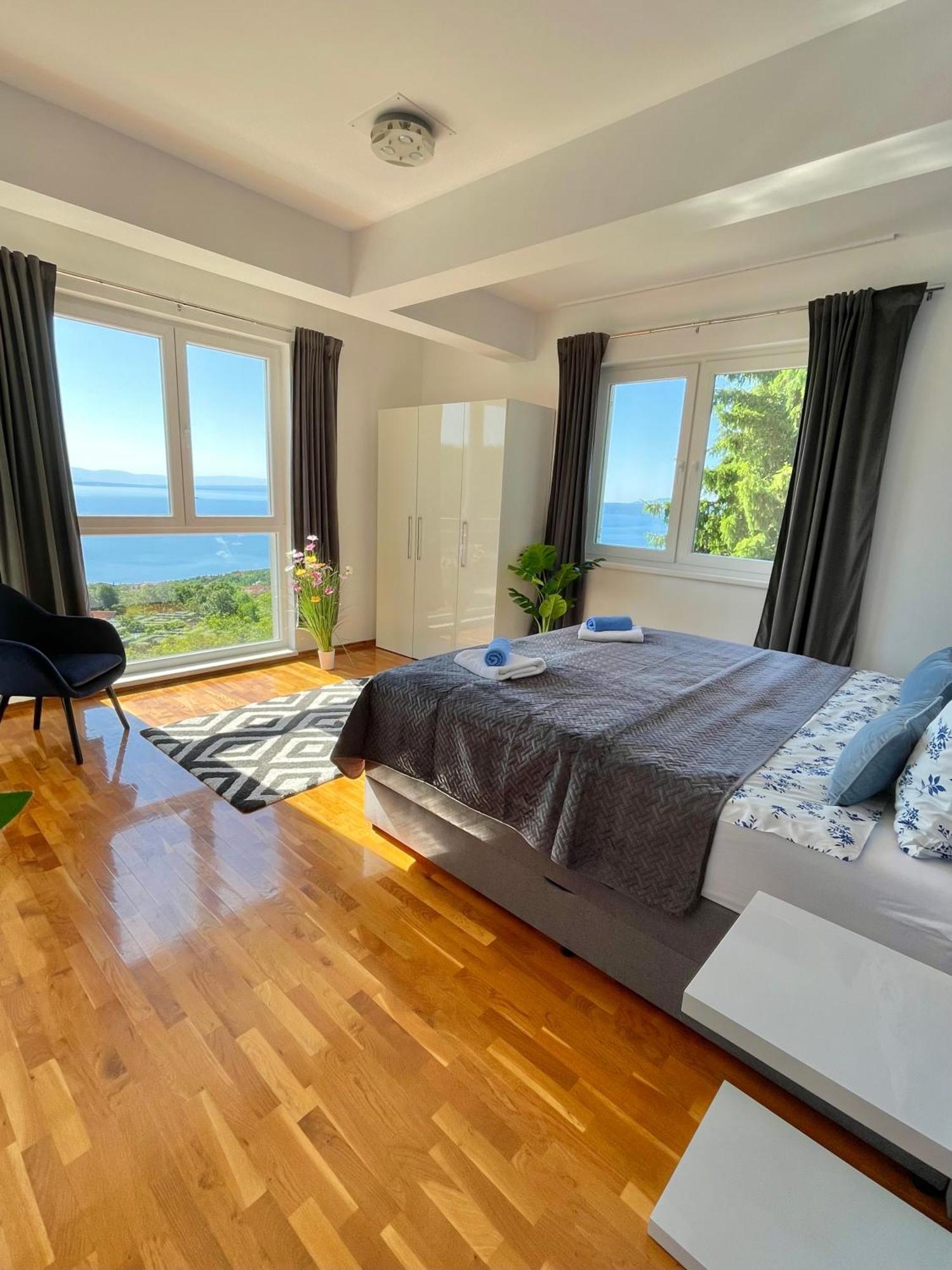Luxury Villa Eternity - Marvelous Sea View - Box Spring Beds - Opatija-Poljane מראה חיצוני תמונה