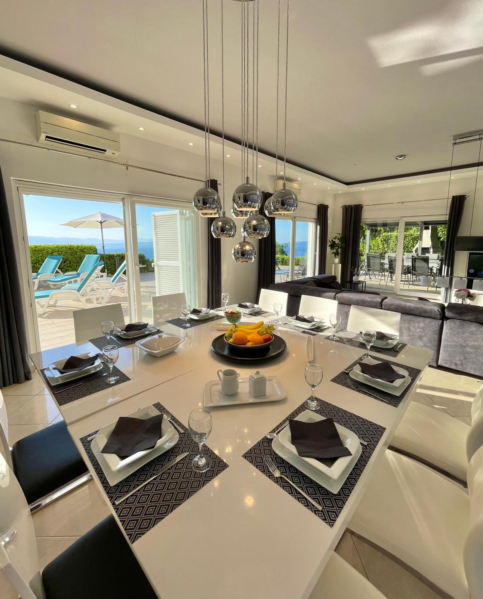 Luxury Villa Eternity - Marvelous Sea View - Box Spring Beds - Opatija-Poljane מראה חיצוני תמונה