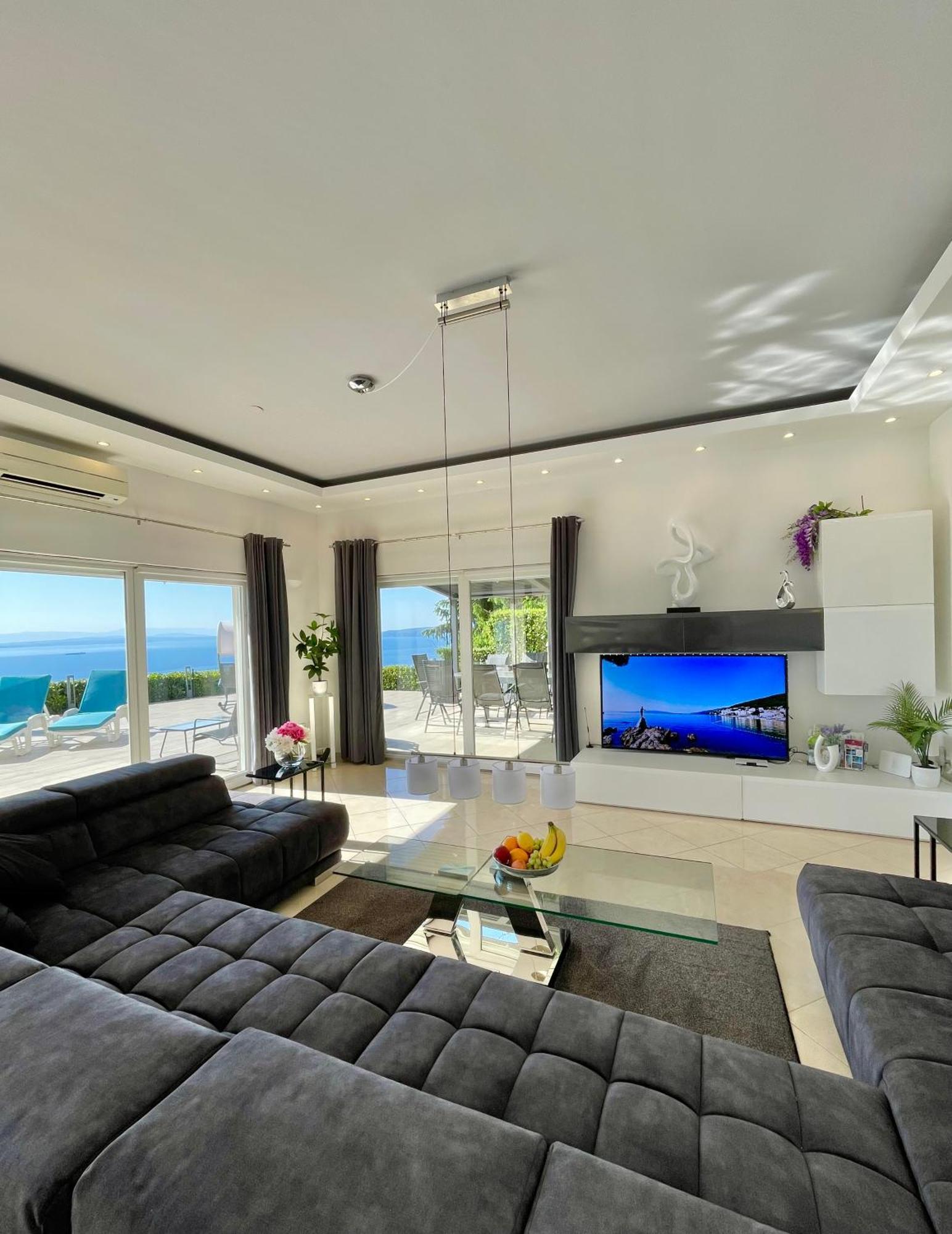 Luxury Villa Eternity - Marvelous Sea View - Box Spring Beds - Opatija-Poljane מראה חיצוני תמונה