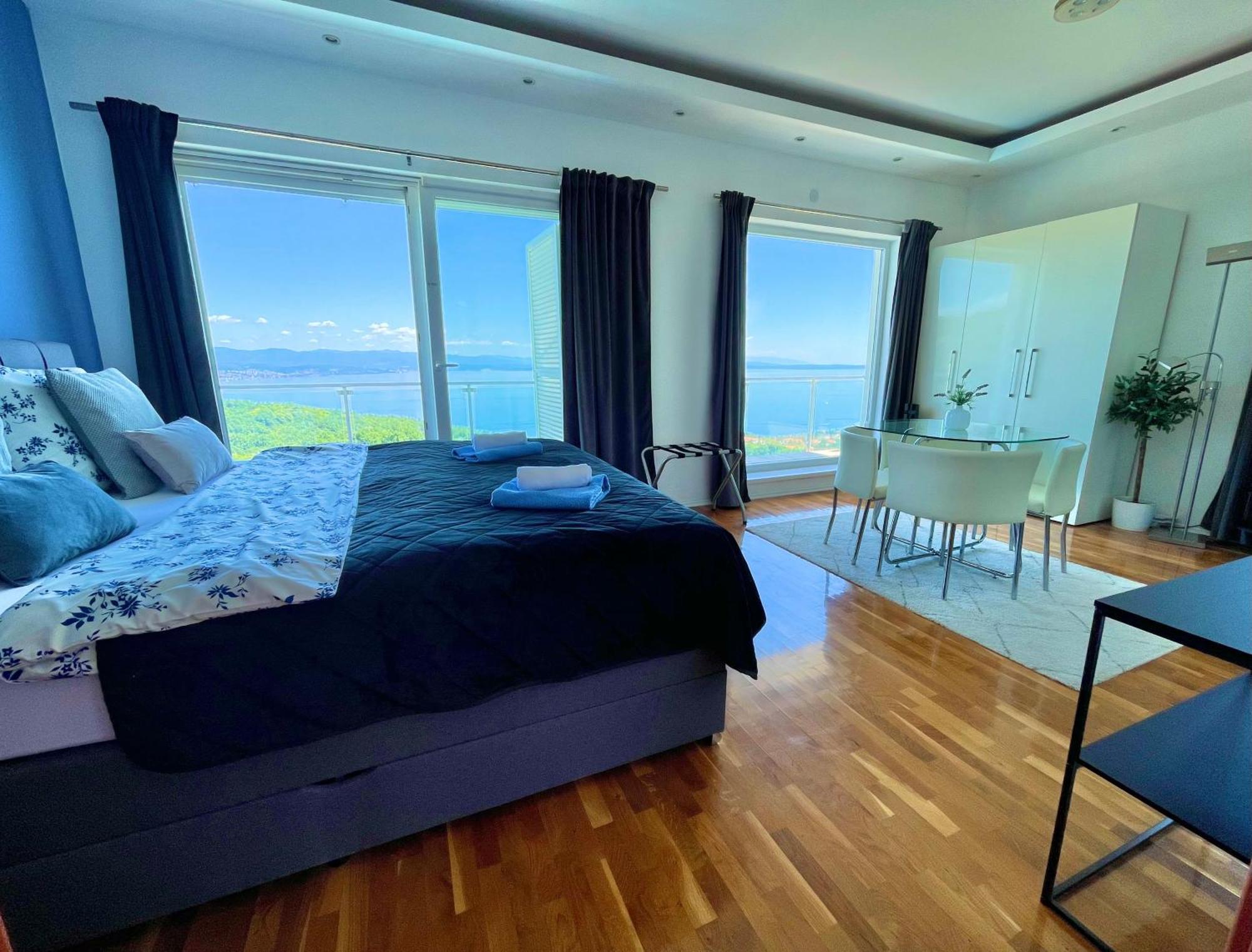 Luxury Villa Eternity - Marvelous Sea View - Box Spring Beds - Opatija-Poljane מראה חיצוני תמונה